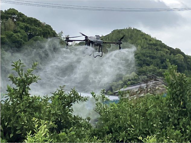 かんきつ防除 自動航行ドローンシェアリング事業プロジェクト
