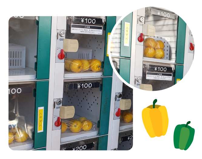 野菜の自動販売機